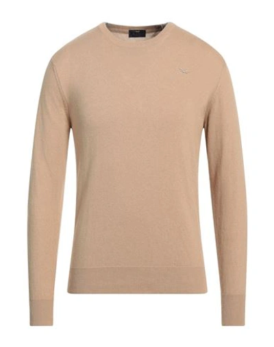 Shop Armata Di Mare Man Sweater Sand Size 3xl Polyamide, Wool, Viscose, Cashmere In Beige