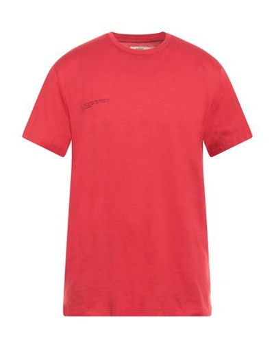 Shop Pangaia Man T-shirt Red Size Xxl Organic Cotton, Seacell