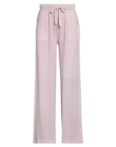 Shop Massimo Alba Woman Pants Pastel Pink Size L Cotton, Cashmere