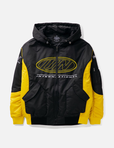 Shop Unknown Nylon Racing Jacket In Yellow
