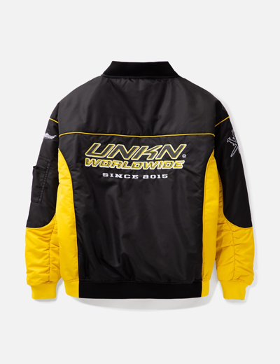 Shop Unknown Nylon Racing Jacket In Yellow