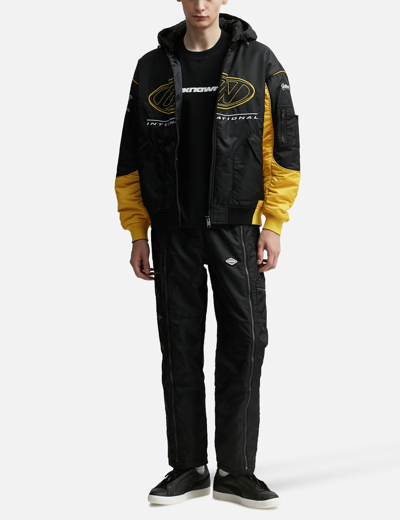 Shop Unknown Nylon Racing Jacket In Yellow