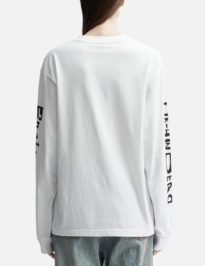 Shop Brain Dead Conscious Control Long Sleeve T-shirt In White