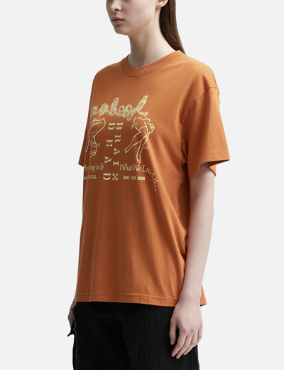 Shop Brain Dead Life Beyond T-shirt In Orange