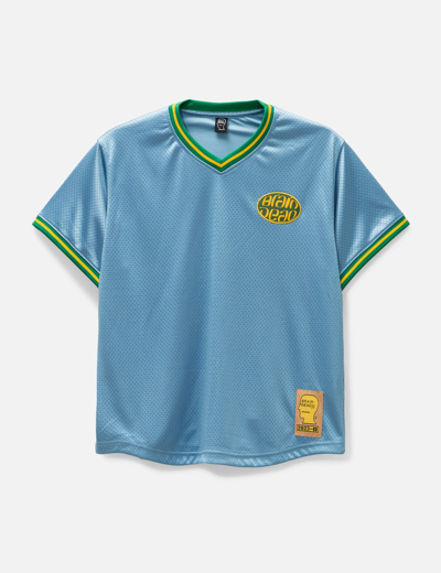 Shop Brain Dead Homers Mesh Baseball Jersey In Blue