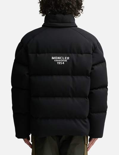 Shop Moncler Karakorum Future Tech Jersey Jacket In Black