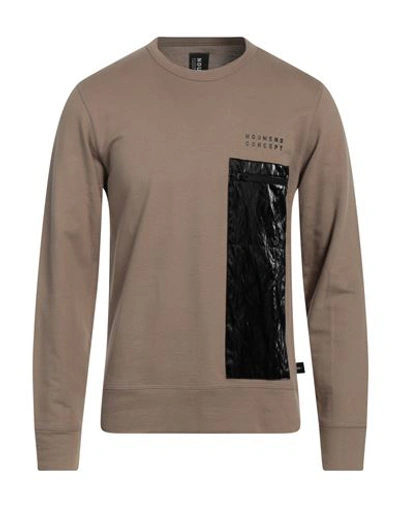 Shop Noumeno Concept Man Sweatshirt Dove Grey Size L Cotton
