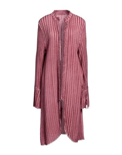 Shop Un-namable Woman Cardigan Garnet Size 8 Viscose, Silk In Red