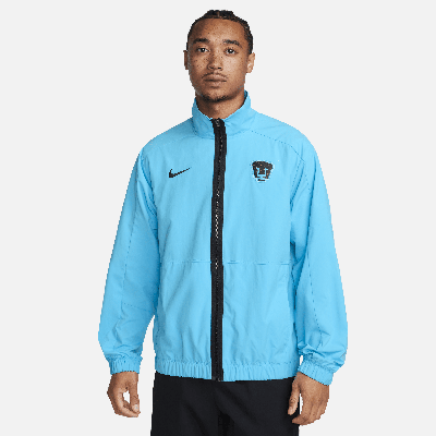 Shop Nike Pumas Unam Revival Third  Men's Soccer Woven Track Jacket In Blue