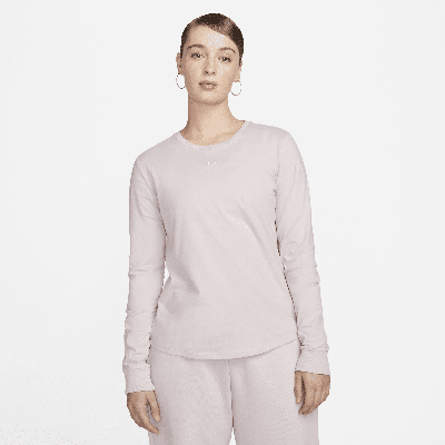 Shop Nike Women's  Sportswear Premium Essentials Long-sleeve T-shirt In Purple