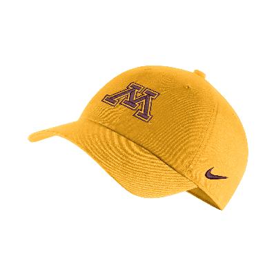 Shop Nike Minnesota Heritage86  Unisex College Logo Cap In Yellow