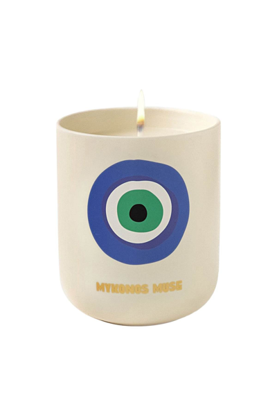 Shop Assouline Mykonos Muse Scented Candle In Blue