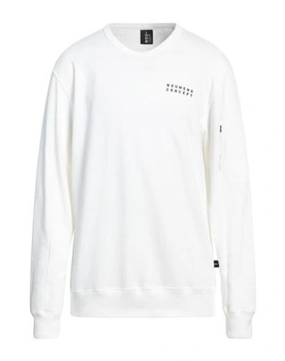 Shop Noumeno Concept Man Sweatshirt White Size Xxl Cotton