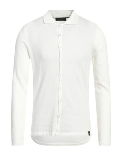 Shop Why Not Brand Man Cardigan White Size Xl Cotton
