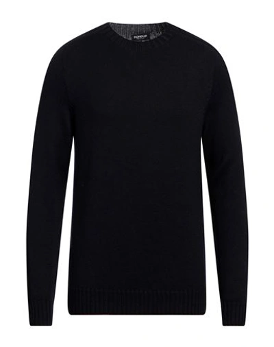 Shop Dondup Man Sweater Midnight Blue Size 42 Wool
