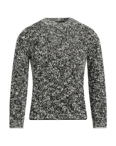 Shop Fabrizio Del Carlo Man Sweater Black Size L Merino Wool, Polyamide