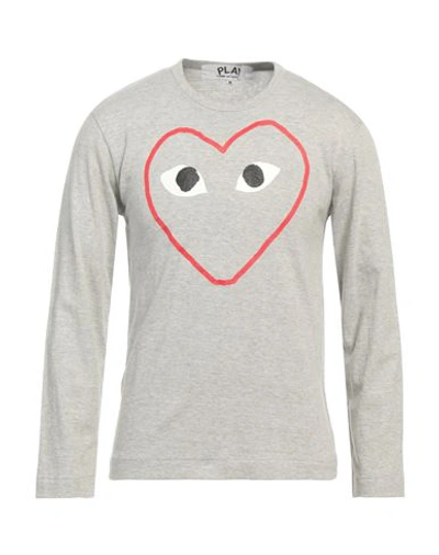 Shop Comme Des Garçons Man T-shirt Grey Size Xl Cotton