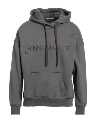 Shop Hinnominate Man Sweatshirt Lead Size S Cotton In Grey
