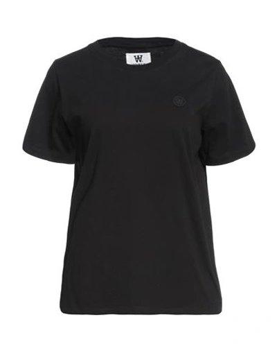 Shop Double A By Wood Wood Woman T-shirt Black Size Xs Cotton