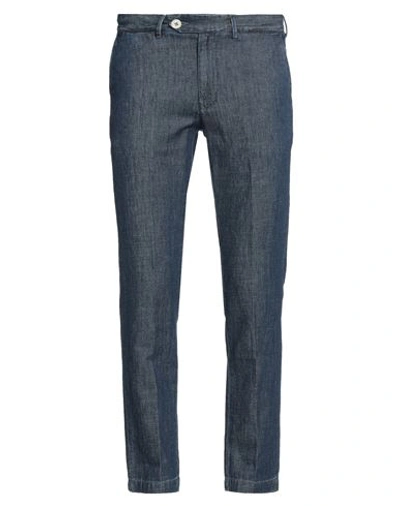 Shop Tela Genova Man Jeans Blue Size 33 Cotton, Linen