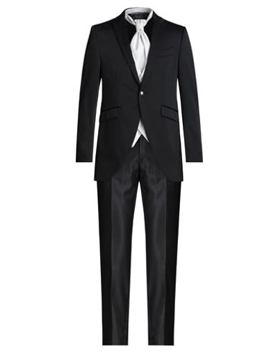 Shop Evento By Carlo Pignatelli Man Suit Black Size 42 Viscose, Polyester