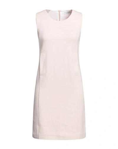 Shop Amina Rubinacci Woman Mini Dress Blush Size 8 Cotton In Pink