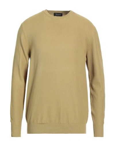 Shop Drumohr Man Sweater Mustard Size 44 Cotton In Yellow
