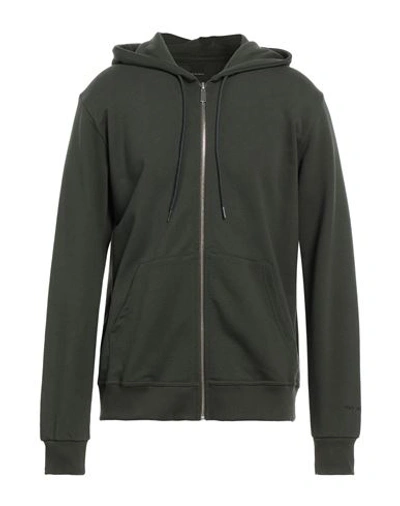 Why Not Brand Man Sweatshirt Military Green Size Xl Cotton In Green