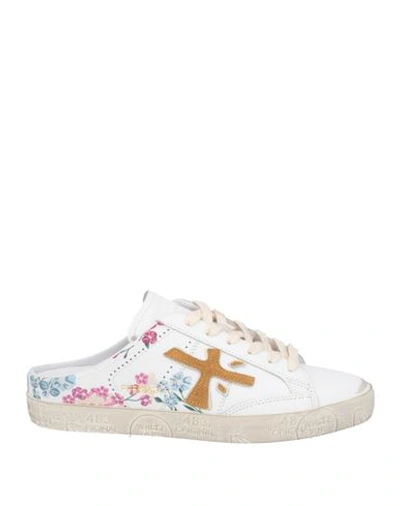 Premiata Woman Sneakers White Size 11 Soft Leather In White