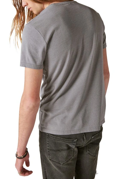 Shop Lucky Brand This Is My 4th Graphic T-shirt In Frost Grey