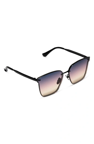 Shop Diff Bella V 63mm Gradient Oversize Square Sunglasses In Black/ Twilight Gradient