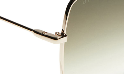 Shop Diff Iris 59mm Gradient Square Sunglasses In Gold/ G15 Gradient