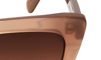 Shop Diff Natasha 56mm Cat Eye Sunglasses In Taupe/ Brown Gradient