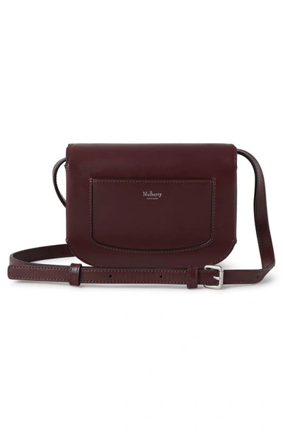 Shop Mulberry Small Pimlico Super Luxe Leather Crossbody Bag In Black Cherry