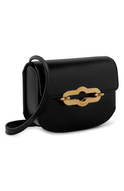 Shop Mulberry Small Pimlico Super Luxe Leather Crossbody Bag In Black-brass