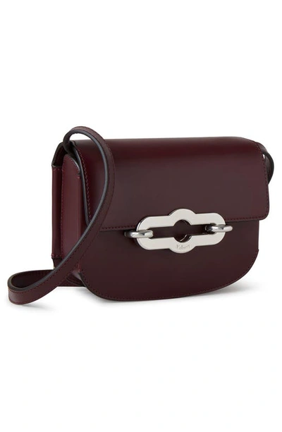 Shop Mulberry Small Pimlico Super Luxe Leather Crossbody Bag In Black Cherry