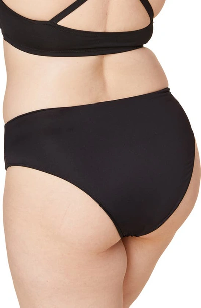 Shop Andie The '90s High Waist Bikini Bottoms In Black