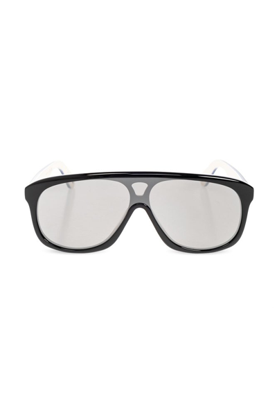 Shop Chloé Eyewear Aviator Frame Sunglasses In Black