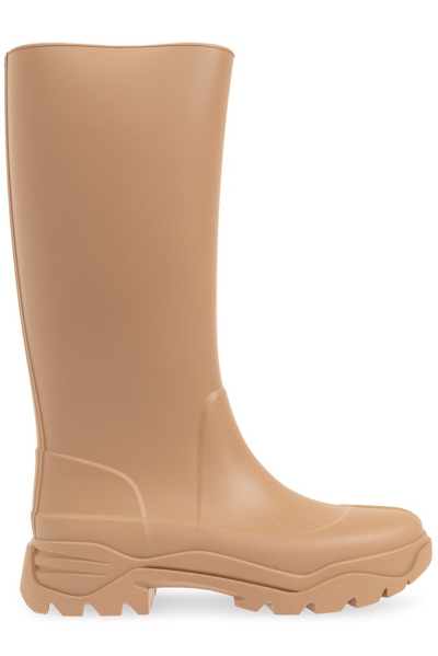 Shop Maison Margiela Tabi Rain Boots In Beige