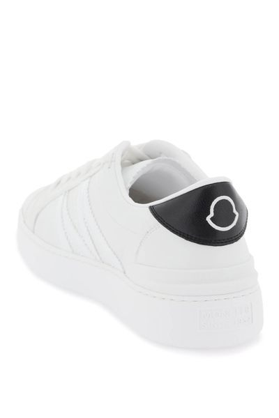 Shop Moncler Basic 'monaco M' Sneakers Women In White