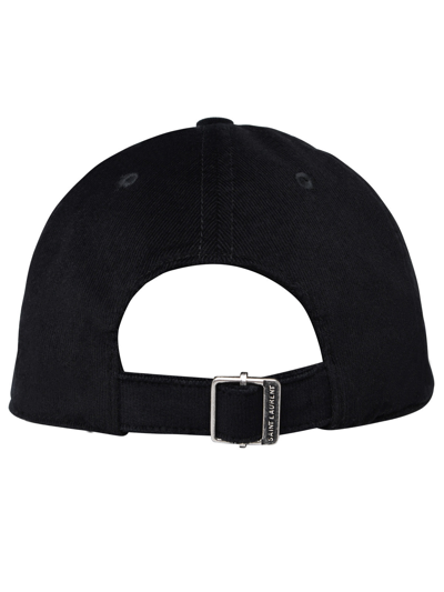 Shop Saint Laurent Man  Black Velvet Hat