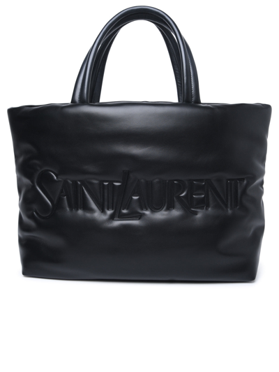 Shop Saint Laurent Man  '' Black Lamb Nappa Bag
