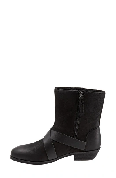 Shop Softwalk ® Rayne Faux Fur Lined Bootie In Black Nubuck