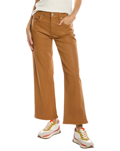 Shop Hudson Jeans Tobacco High-rise Wide Leg Jean In Brown