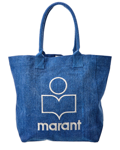 Shop Isabel Marant Yenky Canvas Tote In Blue