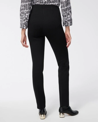 Chico's Petite Juliet Ponte Trim Detail Pants In Tan Size 14p |  In Camel Brown