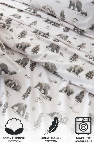 Woven & Weft Turkish Cotton Holiday Print Sheet Set In North Pole Polar Bears