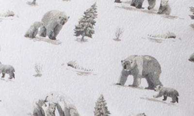 Woven & Weft Turkish Cotton Holiday Print Sheet Set In North Pole Polar Bears