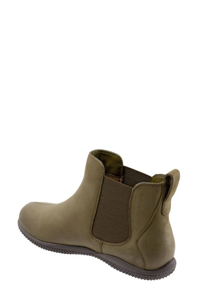 Shop Softwalk ® Highland Chelsea Boot In Olive Leather