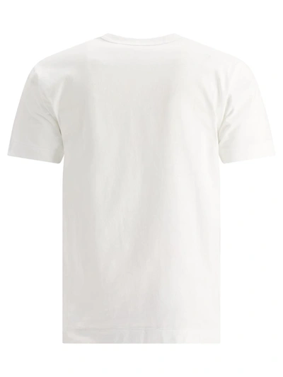 Shop Comme Des Garçons Play "big Heart" T-shirt In White